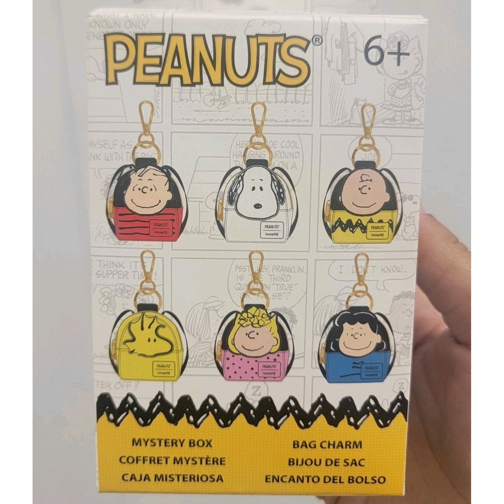 Loungefly Peanuts SNOOPY Bag Clip Mini Backpack Charm‎ OPENED Mystery Blind Box